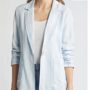 Caslon Blazer Women’s Plus Size 1X -
Blue Skyway Bon Stripe Blazer NWT